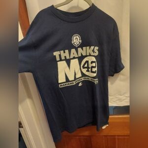 Navy Yankees Mariano‎ Rivera Final Season T-Shirt medium